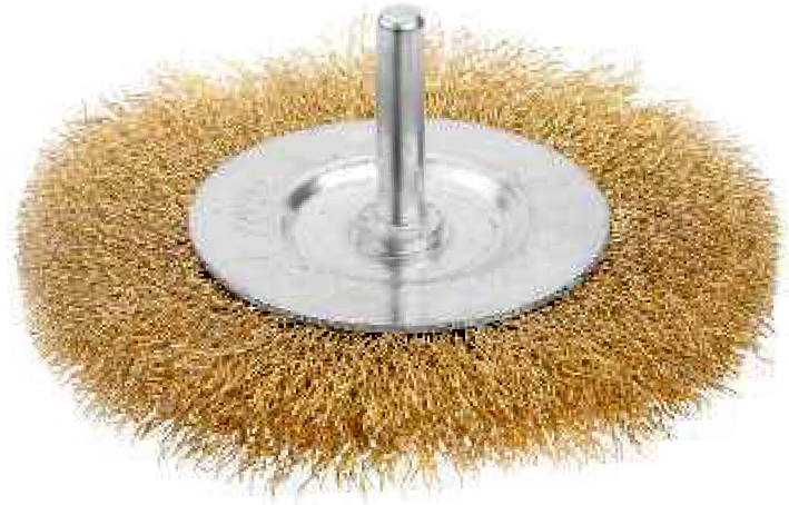 Brosse circulaire sur tige (Dimensions : 50mm//75mm/100mm) - IBAPRO