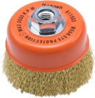 Brosse Soucoupe fil ondulé (Dimensions :75mm M14*2.0/100mm M14*2.0/125mm M14*2.0) - IBAPRO