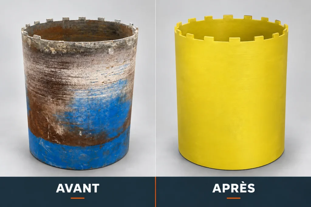 Couronnes diamantées — Avant / Après IBAPRO