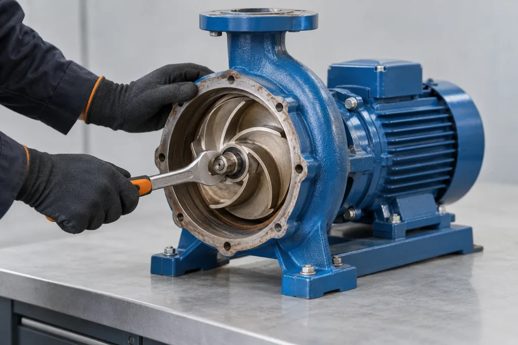 Maintenance et réparation de pompes industrielles